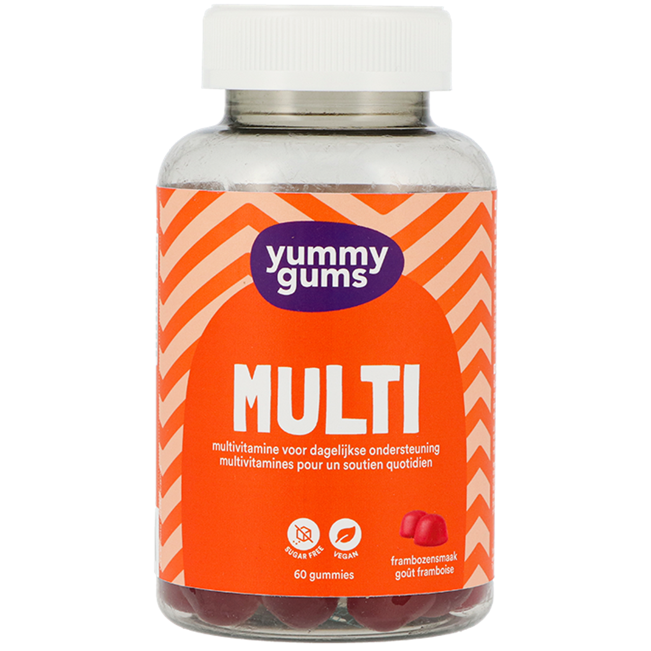 Yummygums Multi Gummies Kers & Framboos - 60 gummies