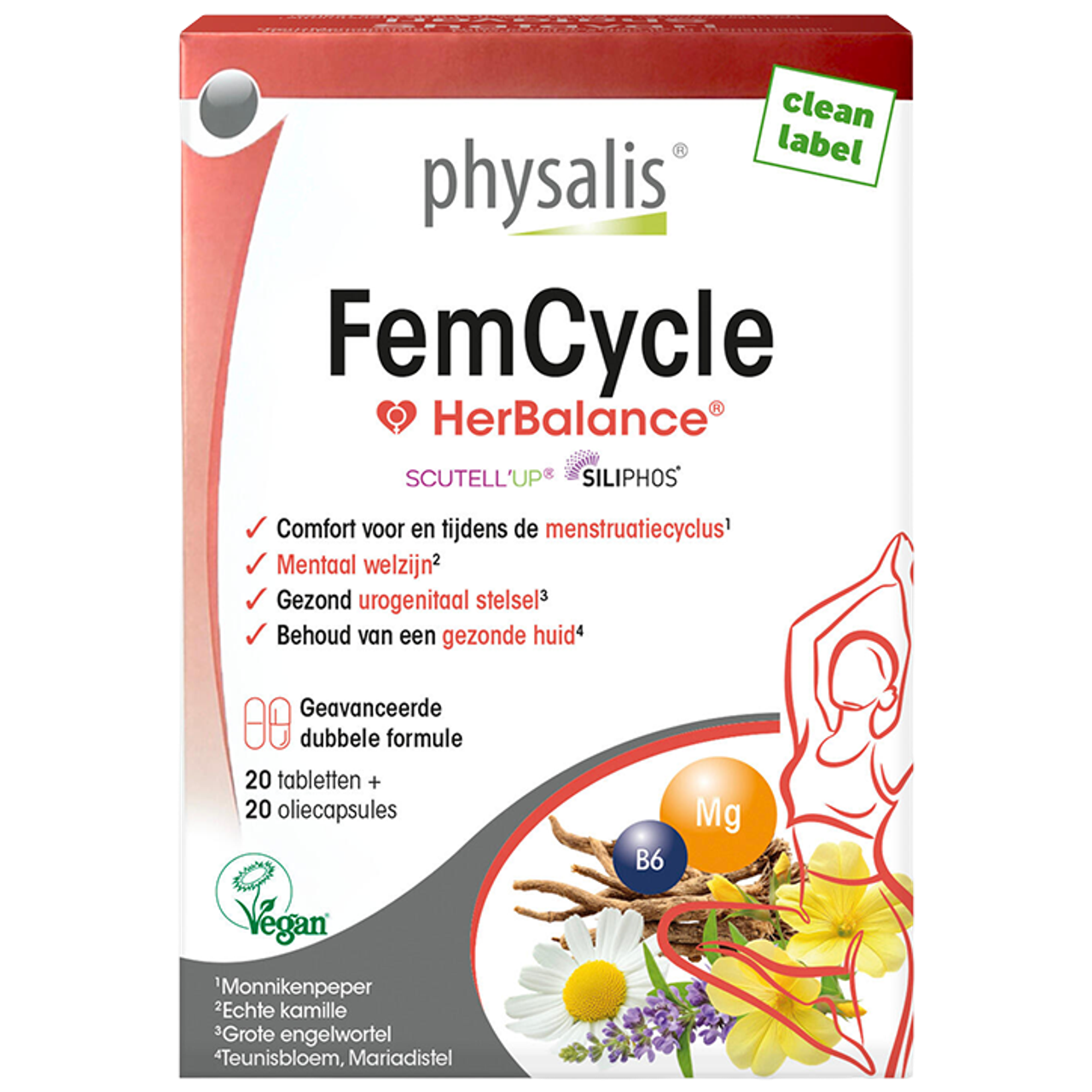 Physalis HerBalance® FemCycle - 20 tabletten + 20 oliecapsules