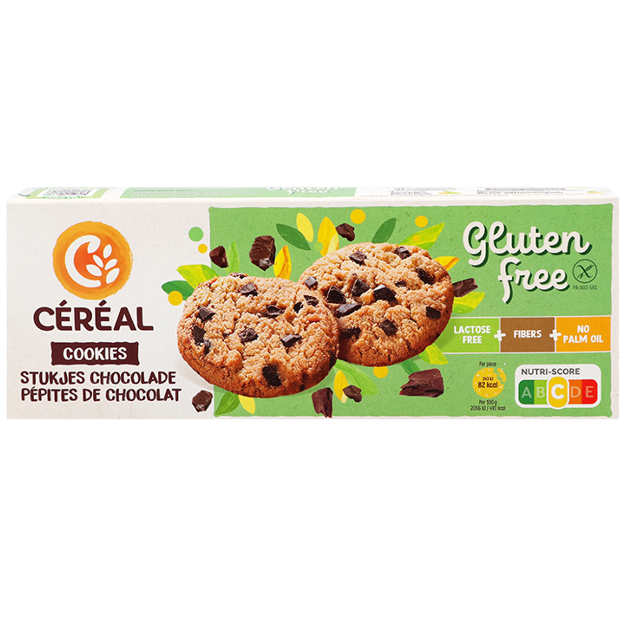 Céréal Glutenvrije Cookies Stukjes Chocolade - 150g