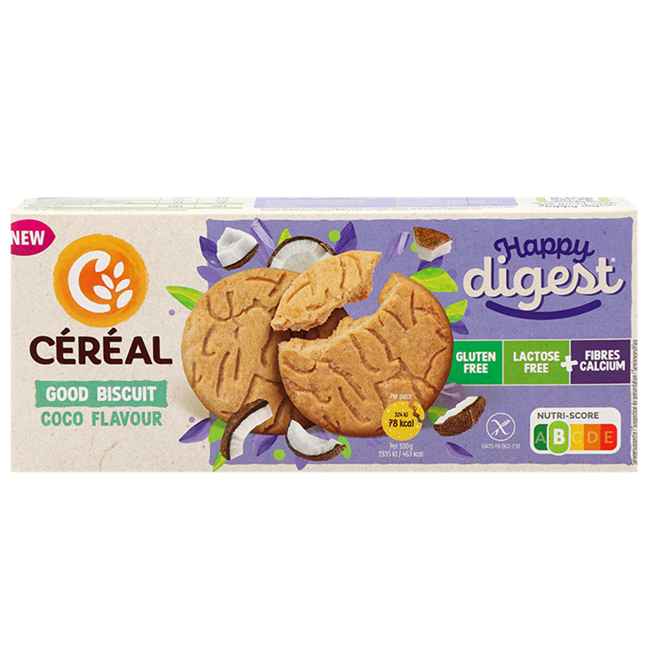 Céréal Happy Digest Good Biscuit Coco - 150g