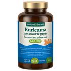 Holland & Barrett Kurkuma met zwarte peper 600mg - 90 capsules image 1