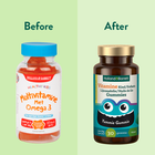 Holland & Barrett Multi Kind Lijnzaadolie Citroensmaak - 30 gummies image 4