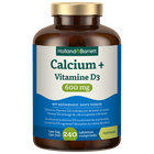 Holland & Barrett Calcium + Vitamine D3 600mg - 240 comprimés image 1