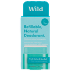 Wild Deodorant Fresh Cotton & Sea Salt - 40g image 1