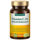 Holland & Barrett Vitamine C, D3, Zink & Echinacea - 120 tabletten image 1
