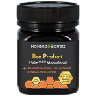 Holland & Barrett Bee Product 250 MGO + Ashwagandha, Kamille & Passievrucht - 250g image 1