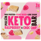 Pulsin Keto Raspberry & Choc Chip Multipack 3 x 30g image 1