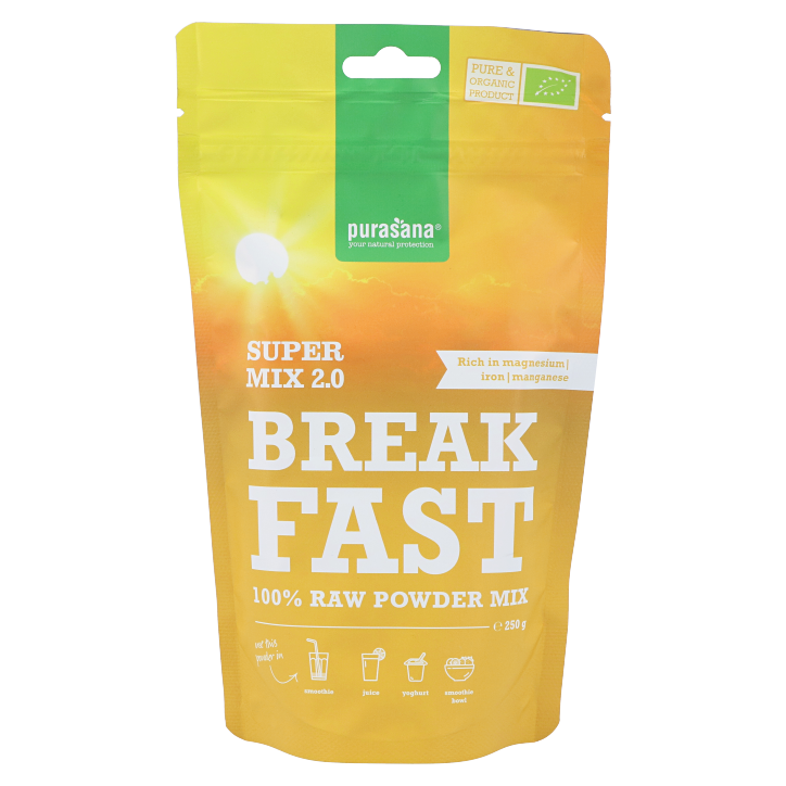 Purasana Breakfast Raw Powder Mix Bio (250gr)-1