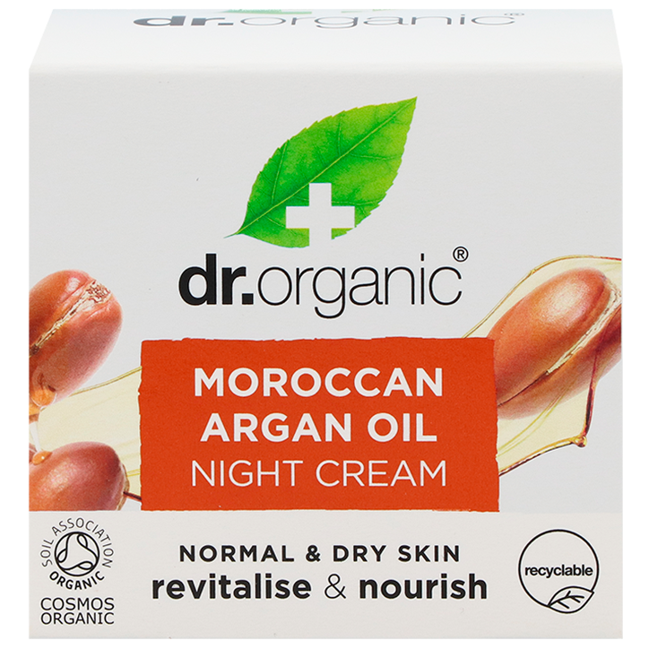 Crème de Jour Dr. Organic à l'huile d'argan marocaine 50 ml-1