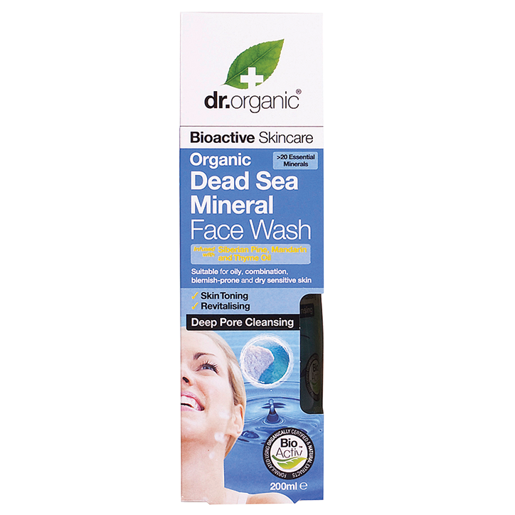 Dr. Organic Dead Sea Mineral Face Wash - 200ml