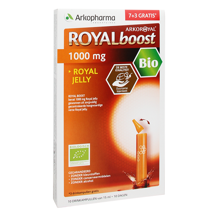 Arkopharma Royal Boost 10-Daagse Kuur 7+3 gratis Bio 105ml - 10 ampullen