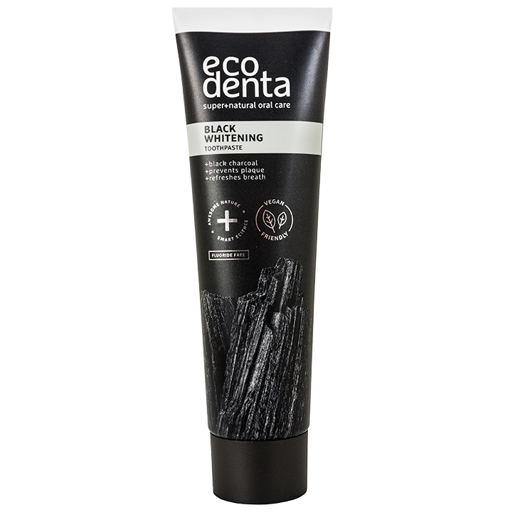 Ecodenta Extra Black Dentifrice blanchissant au charbon de bois noir & Teavigo 100 ml