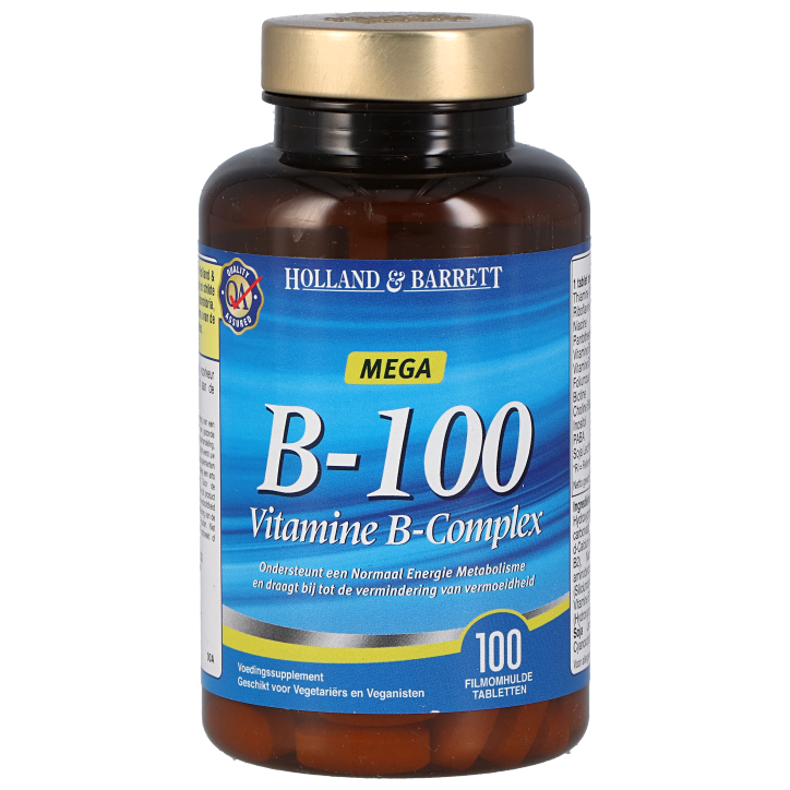 Holland & Barrett Vitamine B100 Complex (100 Tabletten)