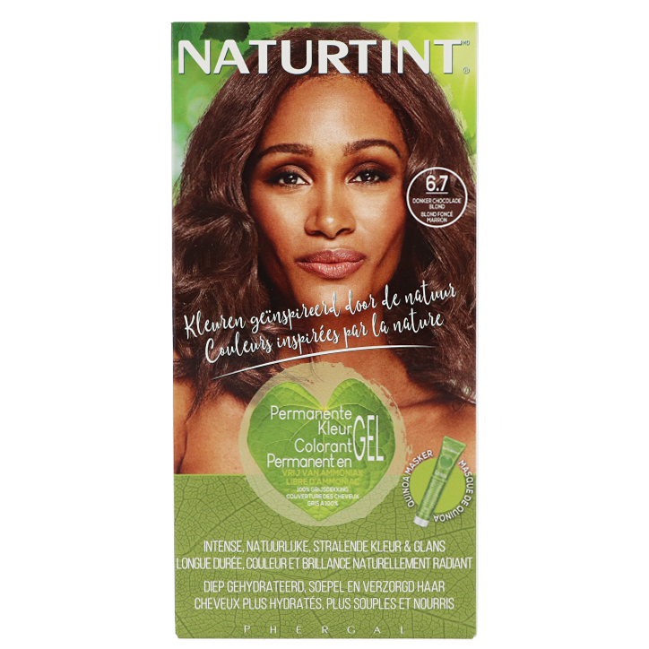 Naturtint Permanente Haarkleuring 6.7 Donker Chocolade Blond - 170ml-1