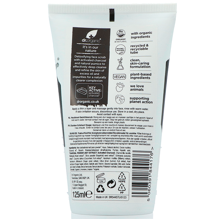 Dr. Organic Charcoal Face Wash - 200ml-2