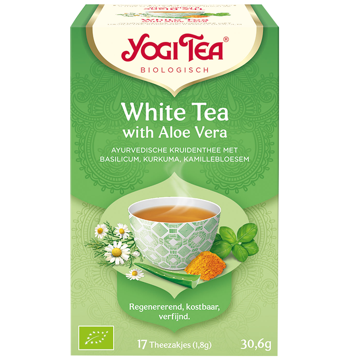 Yogi Tea White Tea Aloe Vera Bio (17 Theezakjes)-1