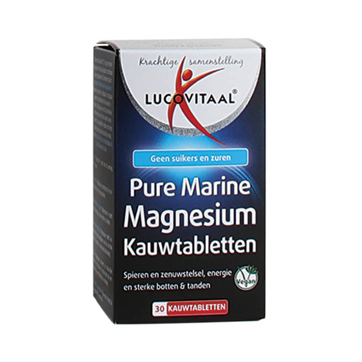 Lucovitaal Pure Marine Magnesium (30 Kauwtabletten)-1