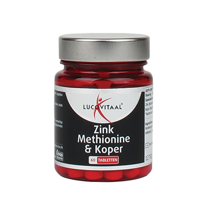 Lucovitaal Zink - Methionine & Koper (60 Tabletten)