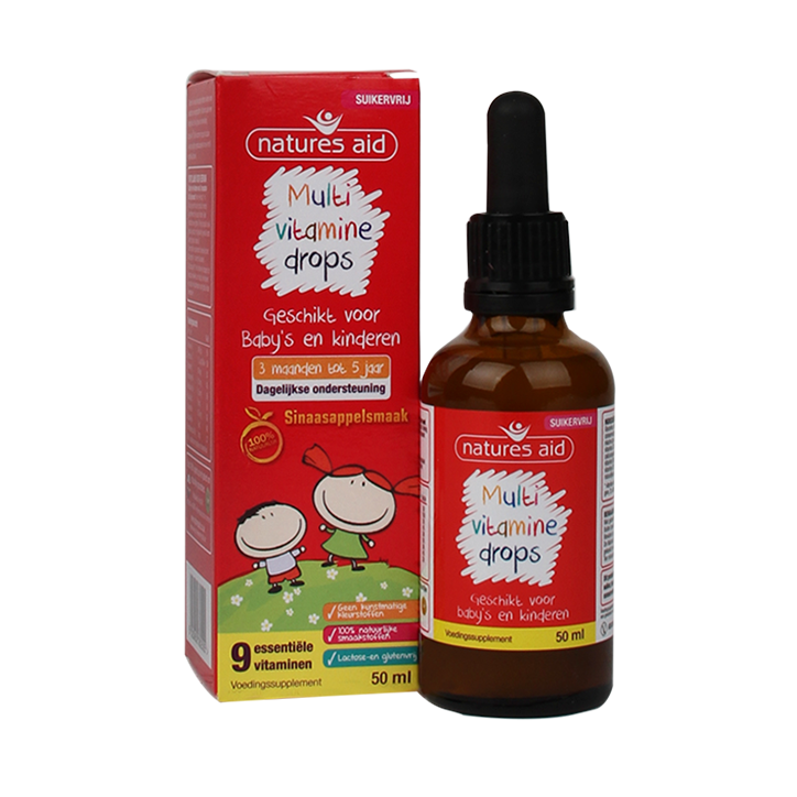 Natures Aid Multivitamine Drops Baby's & Kids (50ml)-2
