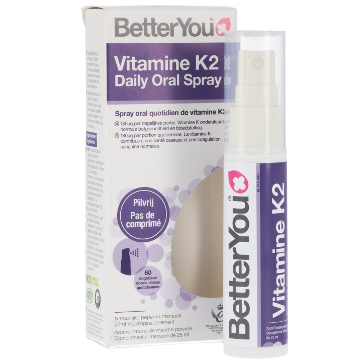 BetterYou Vitamine K2 Dagelijkse Orale Spray (25ml)