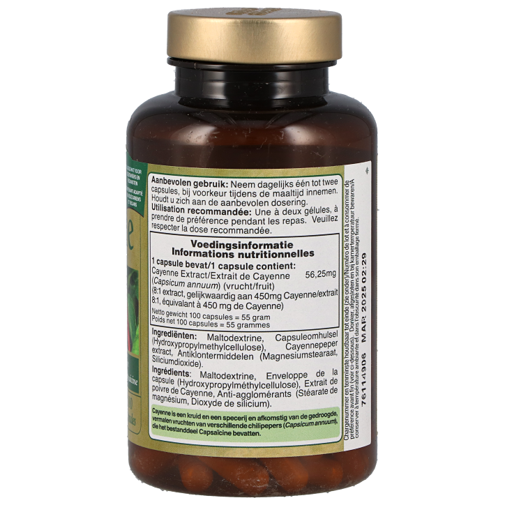 Nature's Garden Cayenne, 450mg (100 Softgel Capsules)-2