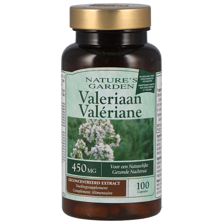Nature's Garden Valeriaan, 450mg (100 Capsules)-1
