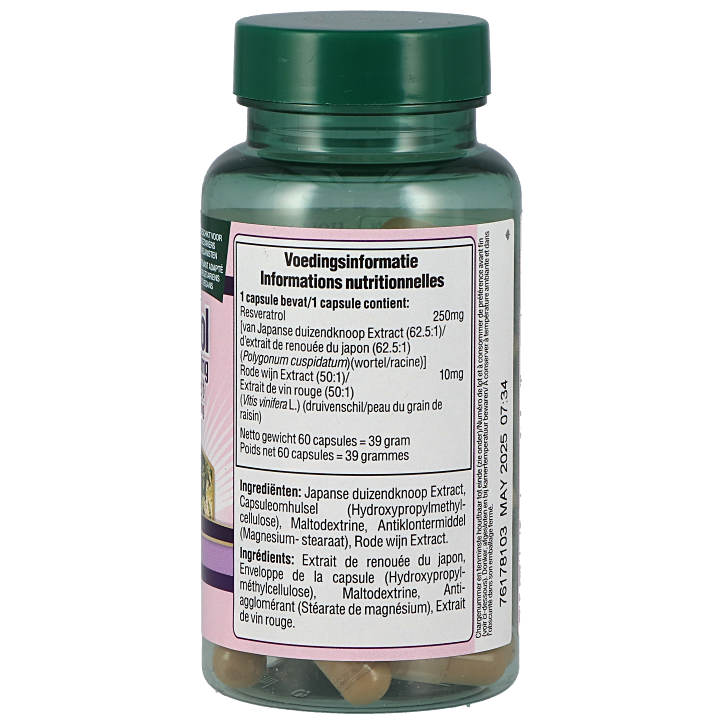 Holland & Barrett Resveratrol Met Rode Wijn Extract, 250 mg (60 Capsules)-2