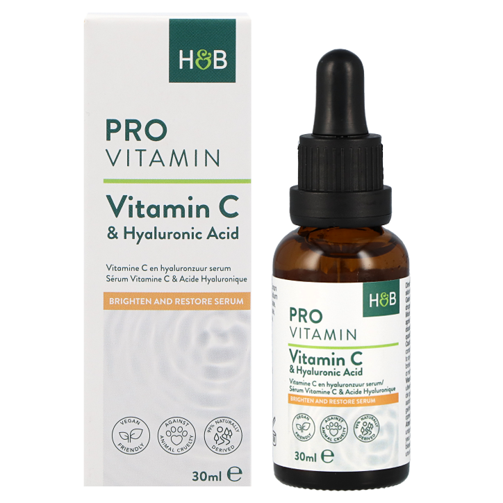 Holland & Barrett Pro Sérum Vitamine C et Acide Hyaluronique - 30ml