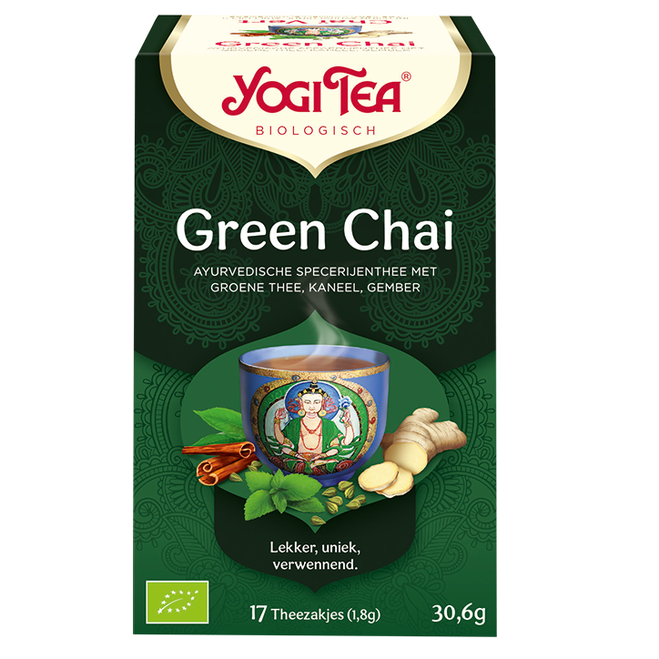 Yogi Tea Thé vert Chai Bio (17 sachets)-1