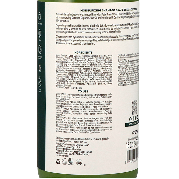 Petal Fresh Grape Seed & Olive Oil Shampoo - 475ml-2