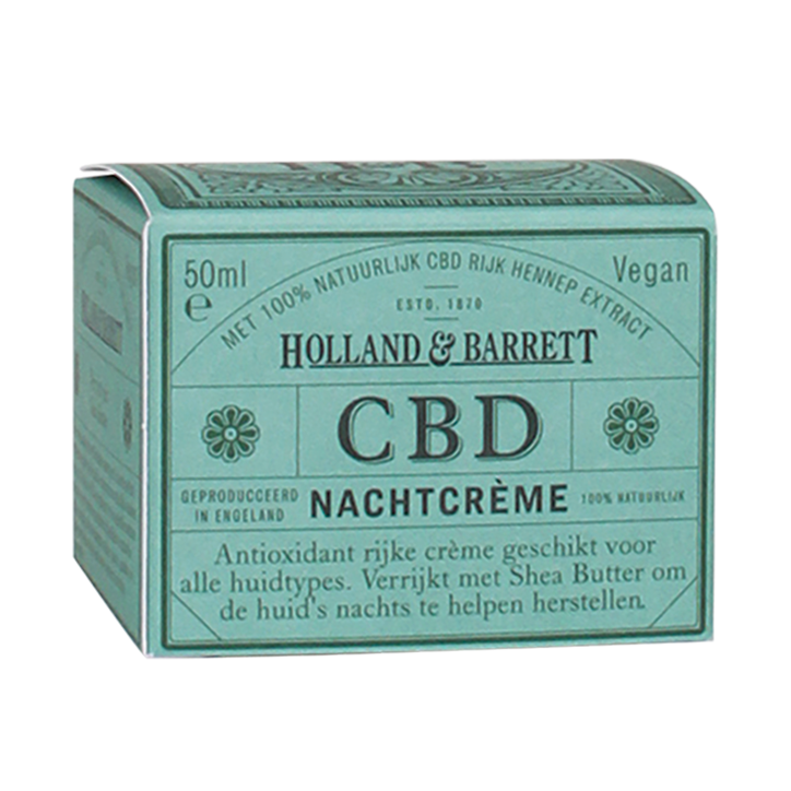 Holland & Barrett CBD Nachtcrème- 50ml