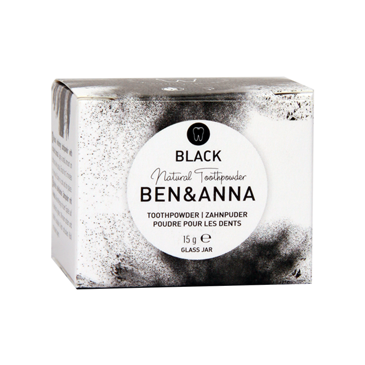 Ben & Anna Toothpowder Black Whitening - 15g-1