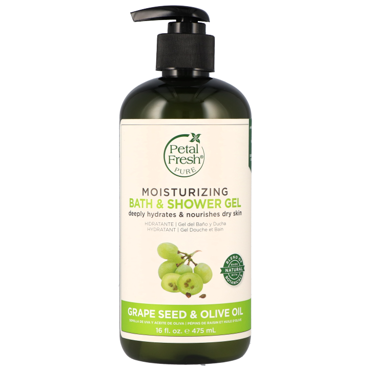 Petal Fresh Moisturizing Bath & Shower Gel Grape Seed & Olive Oil - 475ml-1