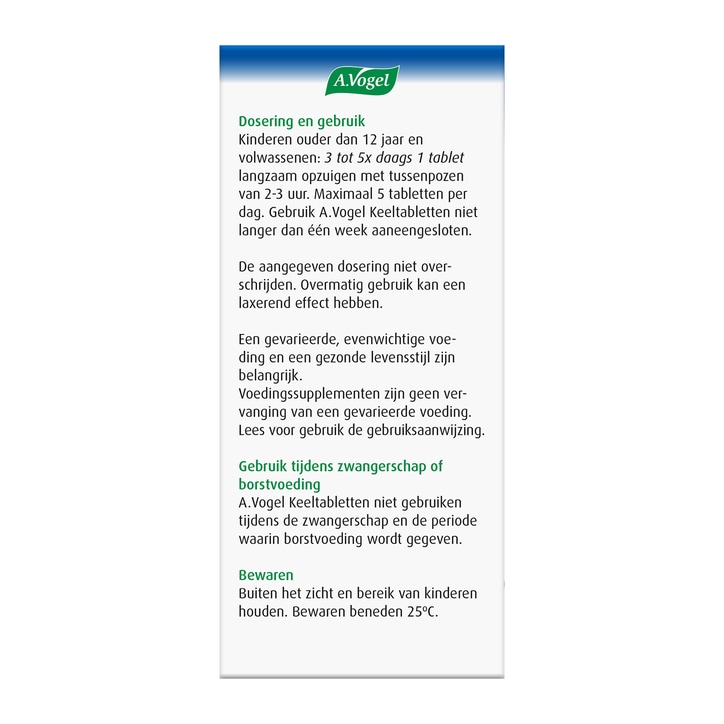A.Vogel Keeltabletten (20 Tabletten)