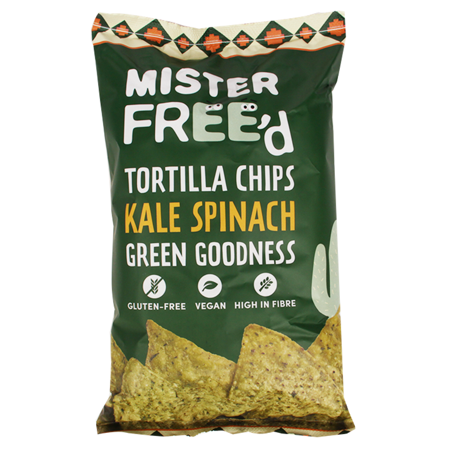 Mister Free'd Tortilla Chips Kale Spinach (135 gr) kopen bij Holland
