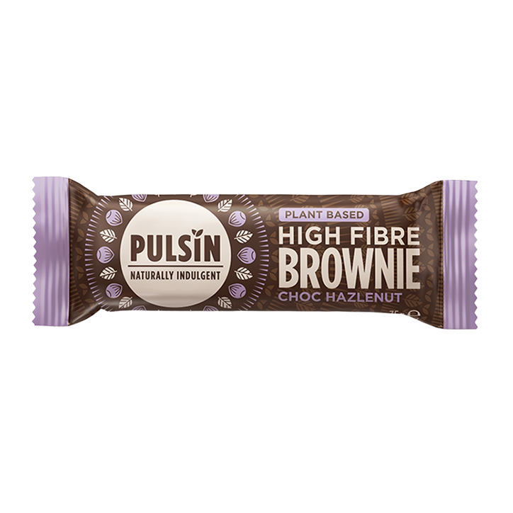 Pulsin High Fibre Brownie Choc Hazlenut - 35g-1