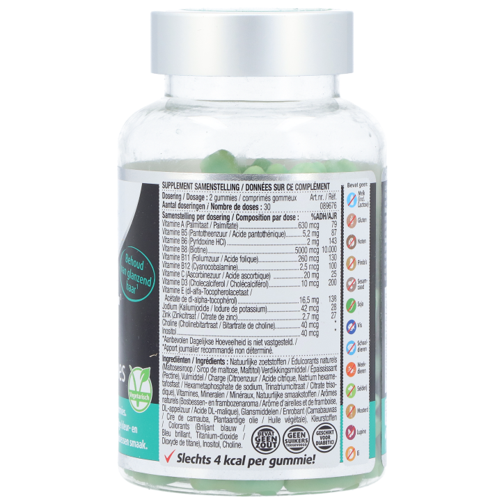 Lucovitaal Vitamines Cheveux Myrtille - 60 gummies