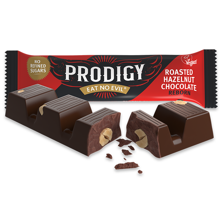 Prodigy Roasted Hazelnut Chocolate Bar Vegan - 35g-3