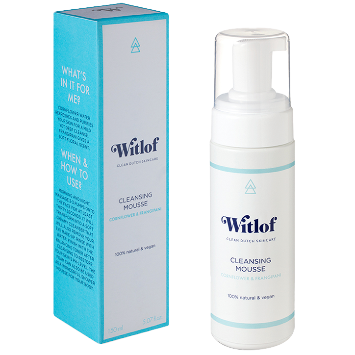Witlof Skincare Cleansing Mousse Cornflower & Frangipani - 150ml-1