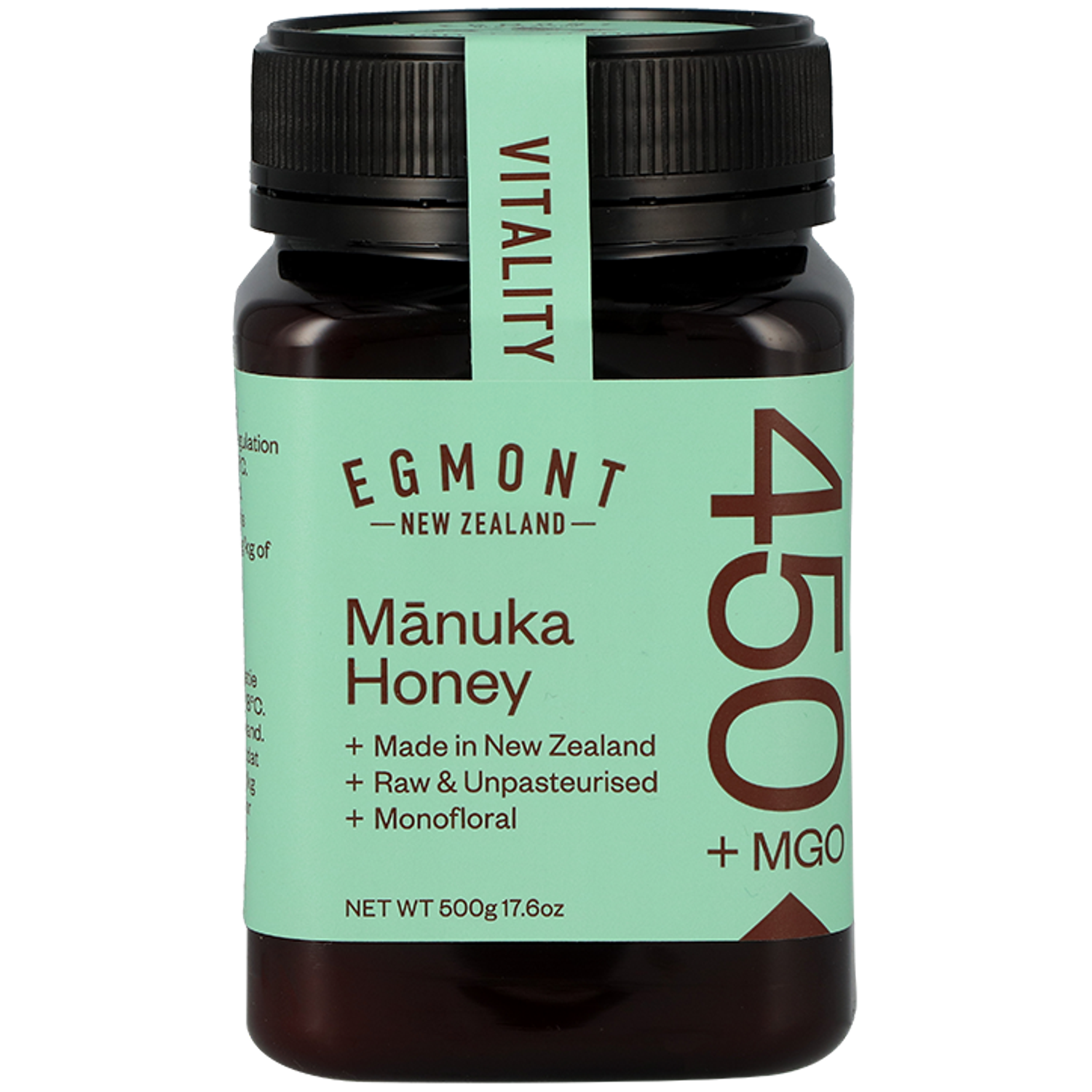 Egmont Honey Manuka Honey Monofloral MGO 450+ - 500gr | Holland