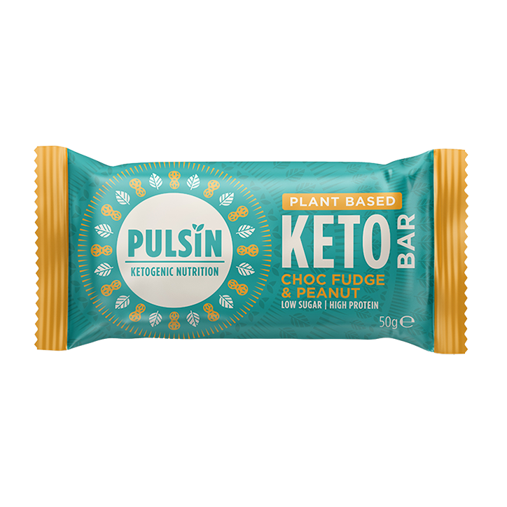 Pulsin Choc Fudge & Peanut Keto Bar - 50g