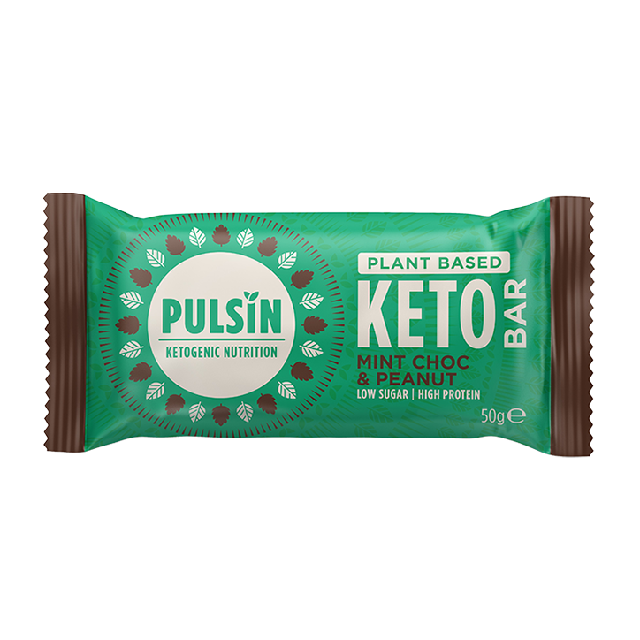Pulsin Mint Chocolate & Peanut Keto Bar - 50g-1