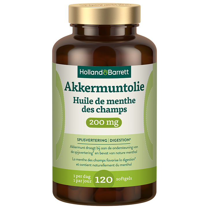 Holland & Barrett Pepermuntolie 200mg - 120 Capsules