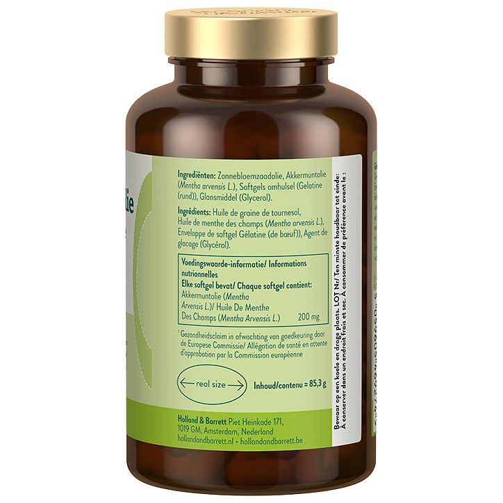Holland & Barrett Pepermuntolie 200mg - 120 Capsules