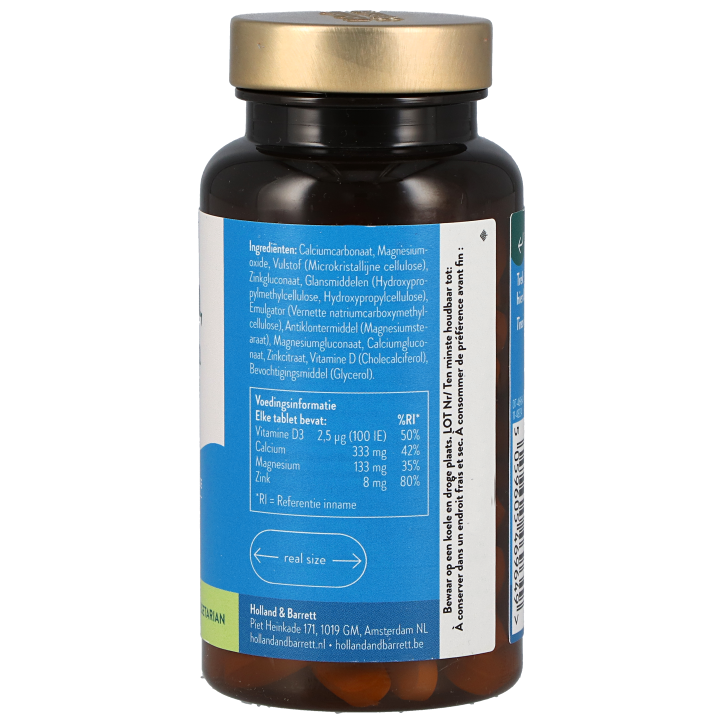 Holland & Barrett Calcium, Magnesium & Zink - 120 Tabletten-2