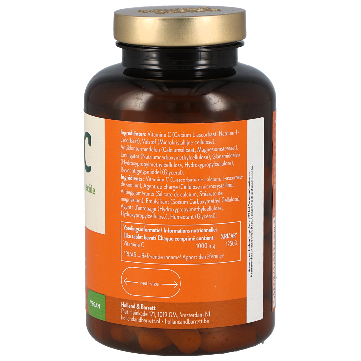 Holland & Barrett Vitamine C Gebufferd 1000mg - 120 tabletten-2