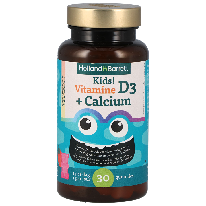 Holland and Barrett Kids! Vitamine D3 + Calcium - 30 gummies