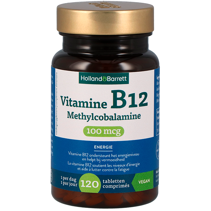 Holland & Barrett Vitamine B12 Methylcobalamine 100mcg - 120 tabletten