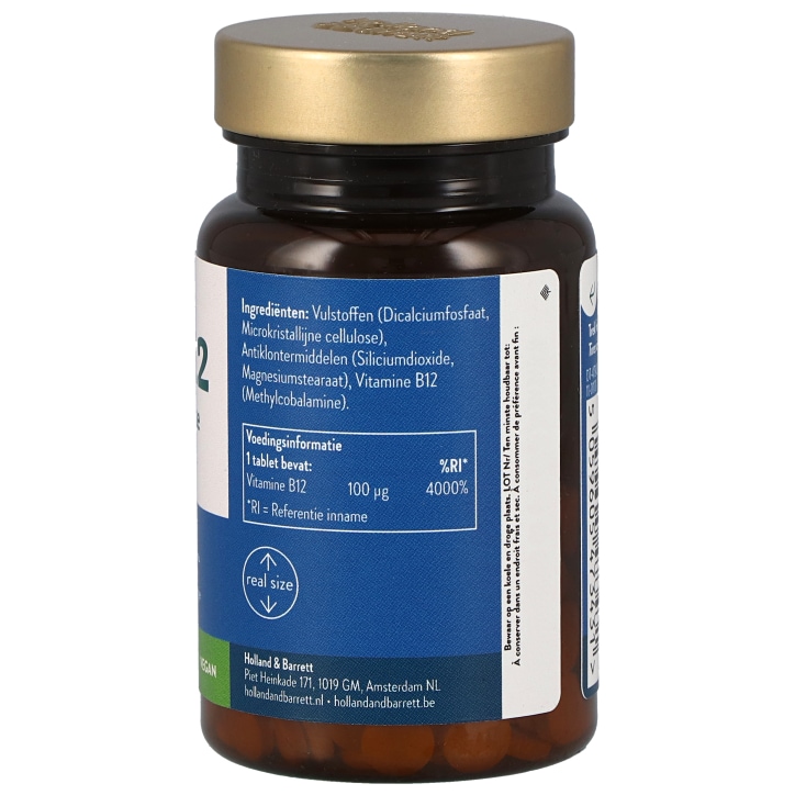 Holland & Barrett Vitamine B12 Methylcobalamine 100mcg - 120 tabletten