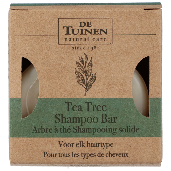 De Tuinen Tea Tree Shampoo Bar - 80 wasbeurten-1